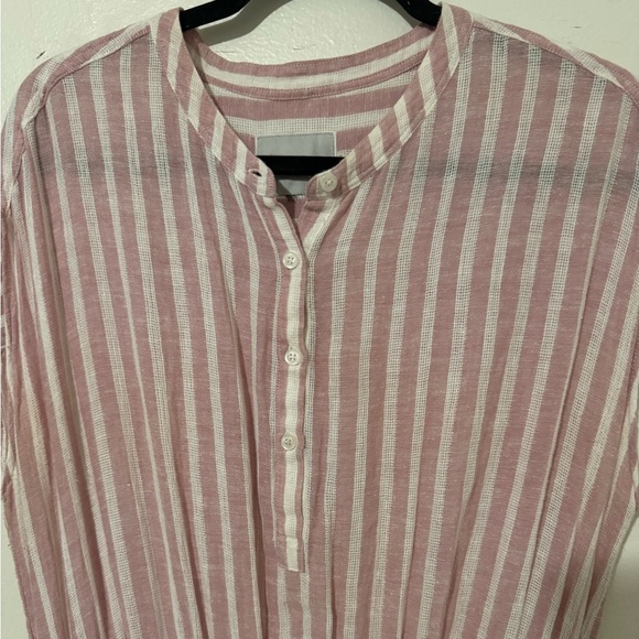 Rails Angelina Rose stripes women's L linen blend mini dress boho beach - Picture 12 of 12